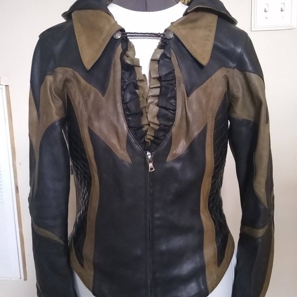 Leather & snakeskin one of a kind jacket! - Picture 3 of 6